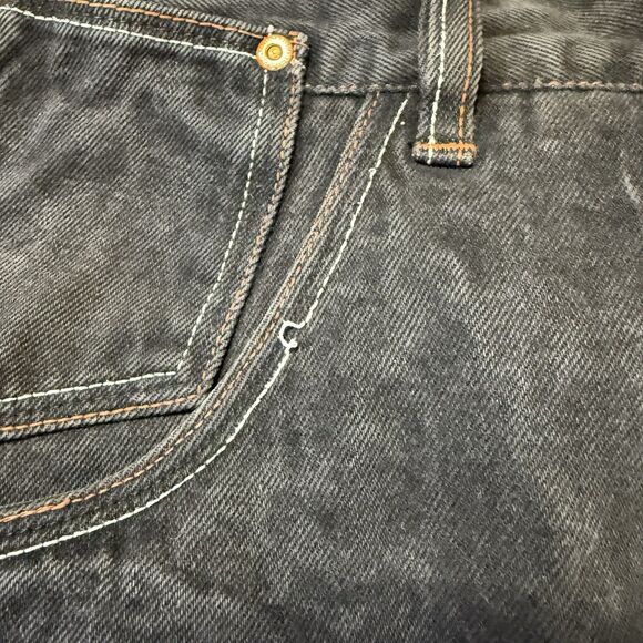 Fubu Platinum Fat Albert 90'S Hip Hop Black Jeans 36×34 RARE PATCH Vintage Y2K - Picture 10 of 11